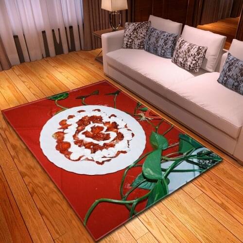 Fashionable and beautiful flowers from the garden 3D carpet living room, modern carpet printed in 3D corridor carpet tour
