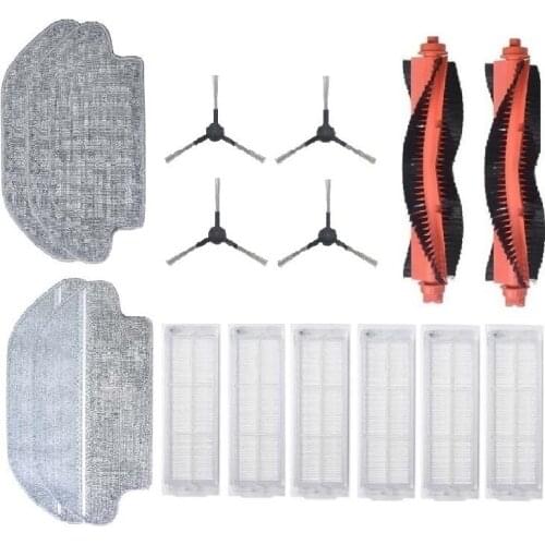 TOP!-STYJ02YM Main Brush Side Brush Hepa Filters Kit for Xiaomi Mijia STYJ02YM Sweeping Mopping Robot Vacuum Cleaner