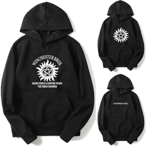 New Fashion Cool Men Women Supernatural Hoodie Teens Couple Sportswear Long Sleeve Boys Girls Casual Sweatshirts Tops Pullover