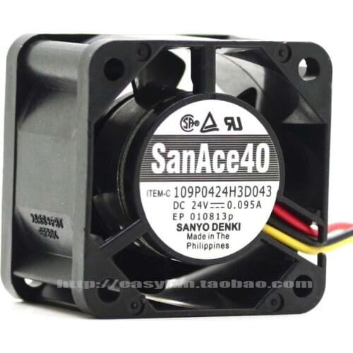 NEW SANYO DENKI SAN ACE 109P0424H3D043 24V 0.095A 4028 3PIN Frequency converter cooling fan