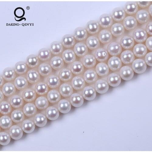 Wholesale Chinese Freshwater 9-10mm Round Pearl Strings