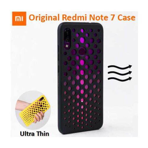 Original MI Redmi Note 7 Case Larges of Hollow Back Holes for Cooling Ultra Thin light Fashion Cover for Xiaomi Redmi Note7