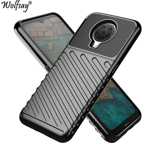 Rugged Fiber Shield Cover For Nokia G10 Case Bumper Anti-knock Full Cover Back Case For Nokia G10 Case For Nokia G10 G 10 6.52"