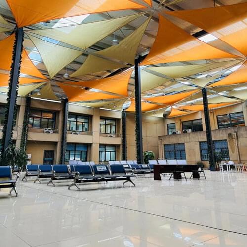 Right angled isosceles triangular 4 x 4 x 5.65 M/PCS HDPE net Sun Shade Sail with 95% shading UV protection