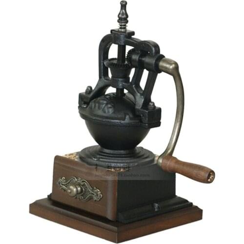 BE8701 Retro hand grinder coffee bean maker Iron Copper handle Thickness and fineness adjustable manual iron core steel