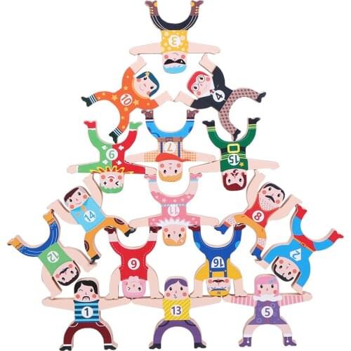 Cross-border Creative Hercules balance stacking music children early education puzzle parent-child interactive wooden toys