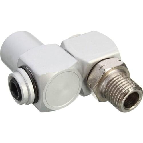 Universal 360 Swivel 1/4" BSP Air Hose Connector Adapter Flow Aluminum Tool Hot