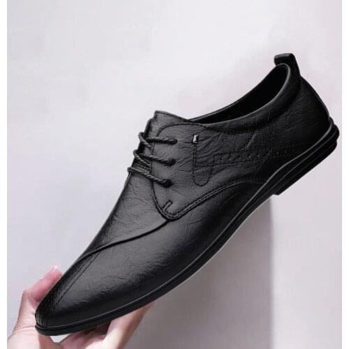 Spring Leather Shoes Mens Top Dress Leather Shoes Clothes Casual Zapatillas Hombre Chaussure Homme