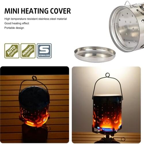 Winter Outdoor Portable Mini Heater Heating Stoves Stainless Steel Household Camping Traveling Picnic Gas Oven Heating Cover Kit