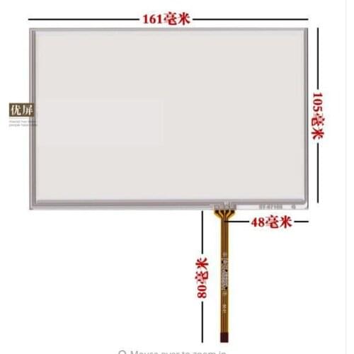 161*105 new 7 Inch Touch Screen 7.1 inch handwriting screen 1280*800 HSD070PWW1-b01 16:10 C00 B00