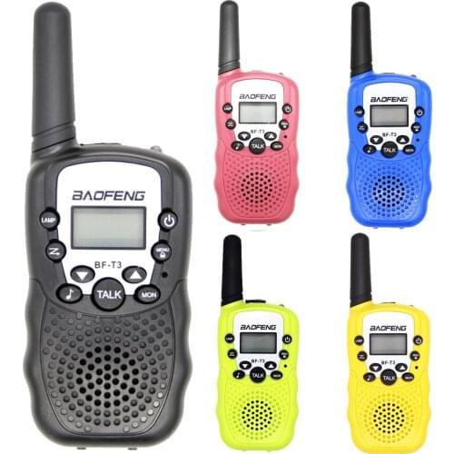 2pcs/set Childrens Walkie Talkie Kids Radio Mini Toys Baofeng BF-T3 for Children Kid Birthday Gift BFT3 Christmas Gifts BF T3