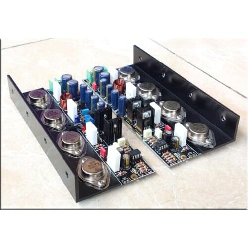 20W + MJ15024 / 25 Pure DC Class A Power Amplifier 15034/35+ Aluminum Corner Complete Circuit Board