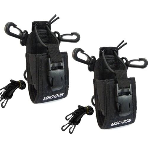 2PCS MSC-20B Case Holder Nylon Multi-functional Portable Radio Holster for BaoFeng UV-5R UV-82 BF-888S Walkie Talkie