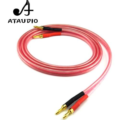 ATAUDIO One PCS HIFI Speaker Cable with Gold-plated Banana Jack Pure Copper Hifi Speaker Wire