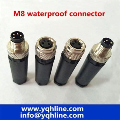 Aviation Plug Socket Male & Female Wire Panel Connector Adapters Adaptor M8 3 Pin 4pin Connectors