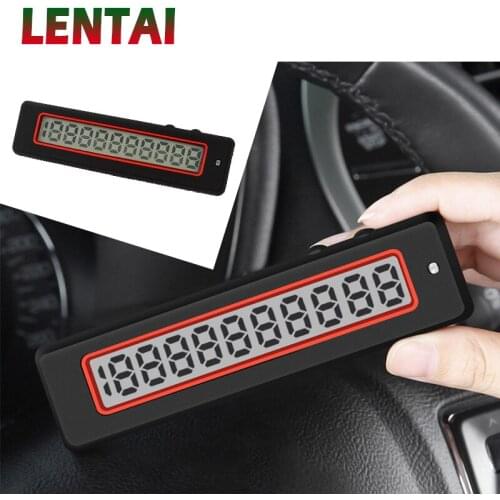 LENTAI 1Set Car Interior Parking Card LED Night Light Digital display For BMW E39 E90 E60 E36 F30 F10 E34 E30 Mini Cooper Audi