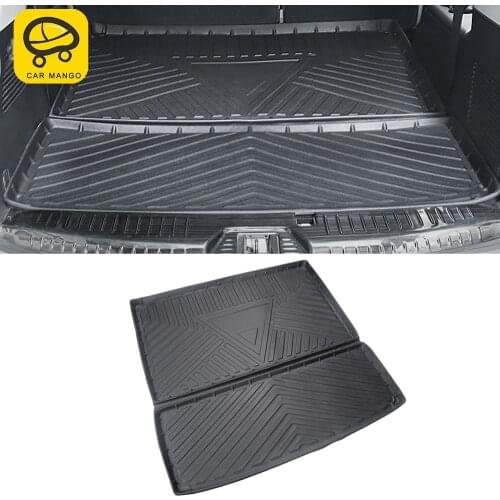 CarManGo Car Accessories TPO Trunk Mat Pad Tray Carpet Waterproof Cargo Liner Decoration for Nissan Patrol Y62 2010-2019