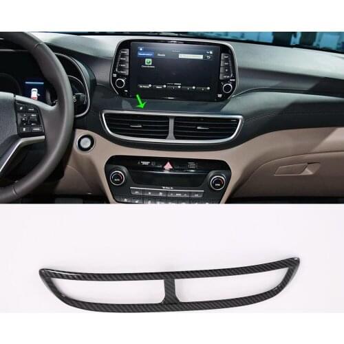 Auto Products Car Accessories Interior Decorative Inner Trims Black Middle Air Vent Cover Body Kits For Hyundai Tucson 2019