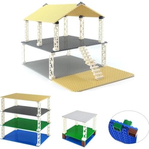 Double-sided Base Plate 32*32 32*16 Dots Classic Small Bricks Baseplates Building Blocks Compatible all brand Construction Toys