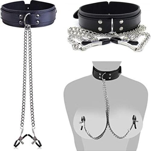 Bdsm Bondage Fetish Slut Slave No Vibrators Sex Toys For Women Couples Restricts Adult Game Dog Punish Neck Collars Sex Shop