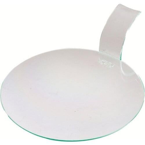 Free Shipping Party Suppliers, Disposable Plastic Tableware, 80*80mm Transparent Mini Dessert Round Pastry Plate, 100/Pack