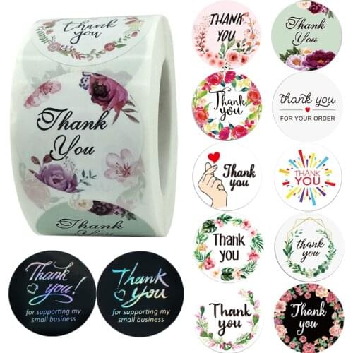 Thank You Stickers Big 1.5 Inch Pink Gold Purple Silver Foil Small Business for Your Order Handmade Seals Label Packaging Mailer
