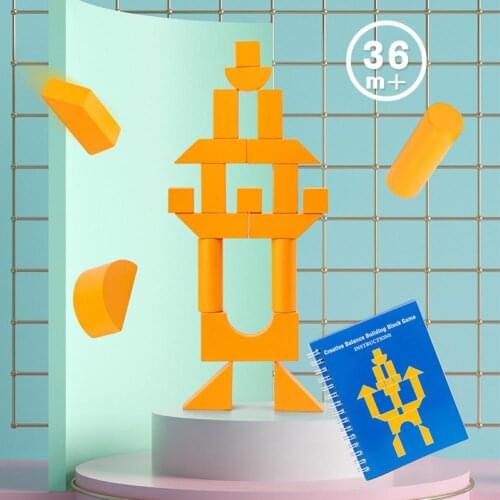 Kids Creative Wooden Balance Building Blocks Stacking Game Early Education Toy