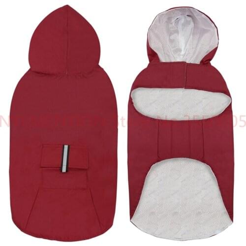 Pet Large Dog Raincoat Waterproof Big Dog Clothes Outdoor Coat Rain Jacket For Golden Retriever Labrador Husky Big Dogs 20PCS
