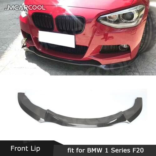 Carbon Fiber Front Lip Spoiler for BMW 1 Series F20 116i 118i 125i M135i M Sport 2012-2015 Bumper Chin Guard