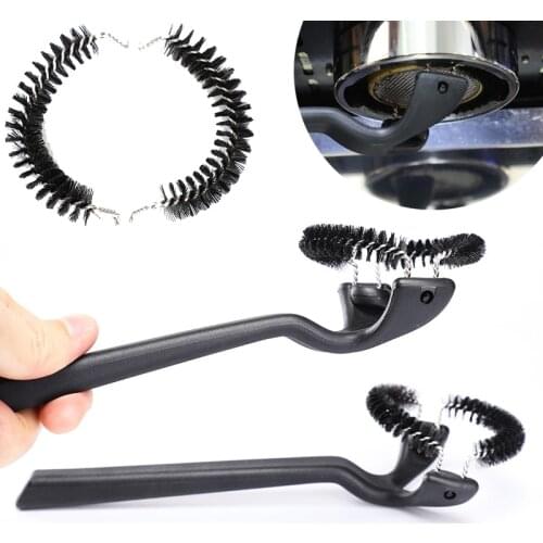 Semi-Automatic Coffee Machine Clean Brush Grouphead Long Handle Round Brushes Coffee Grinder Cleaning Accessories