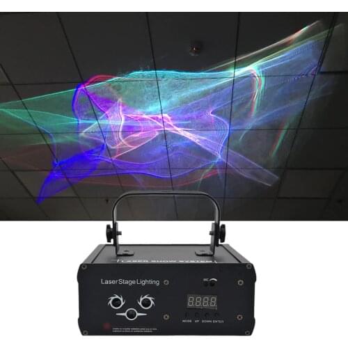 Sharelife Mini DMX RGB Hypnotic Aurora DJ Laser Light Projector Auto Sound Home Gig Party Show Stage Lighting DJ-518W