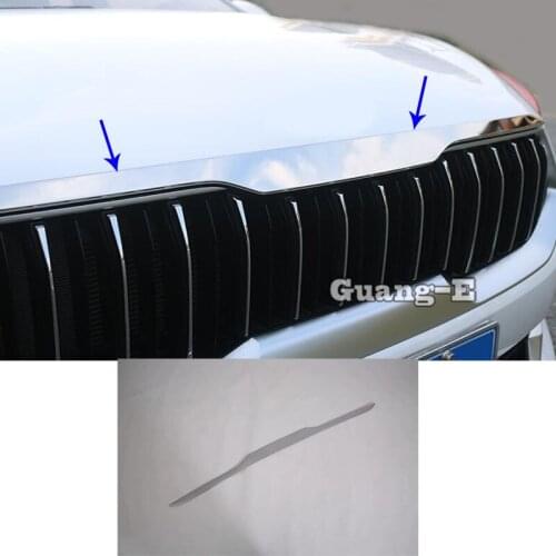 Car Styling Sticker Cover Bumper Engine Trims Front Grid Grill Grille Frame Edge 1pcs For Kia K3 Forte Cerato 2019 2020