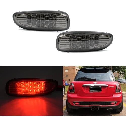 Fits For Mini Cooper R56 R57 R58 R59 Led Rear Fog Running Light Lamp Assembly Kit Smoke Lens Union Jack Style Car-Styling