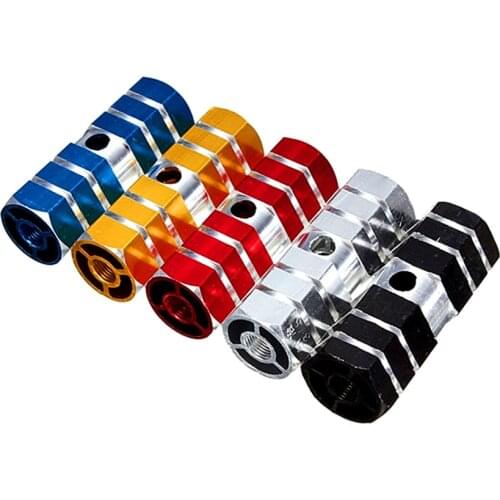 Aluminum Nonslip MTB Bike Bicycle Pedal Front Rear Axle Foot Pegs BMX Footrest Lever Cylinder Rocket Launcher Bike Accessories