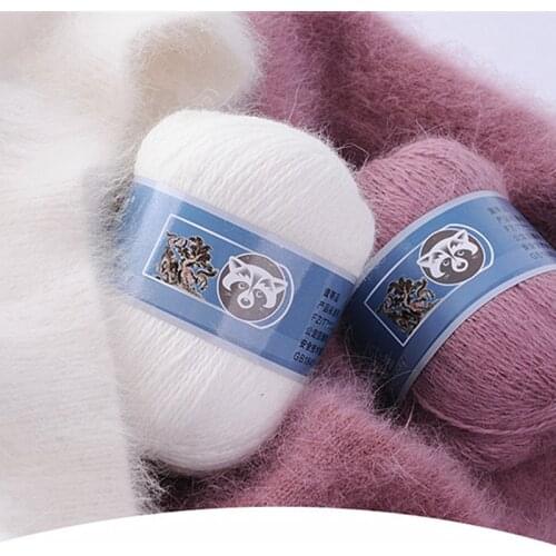 Long Plush Cashmere Mink Anti-Pilling Yarn Fine Quality Hand- Knitting Thread for Cardigan Scarf Suitable for Woman