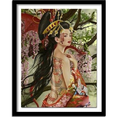 Bead Embroidery Diamond ,Japanese,woman,portrait,5Diamond Painting,Stitch Cross,3D,Diamond pattern,almaznaya,stickers,gift