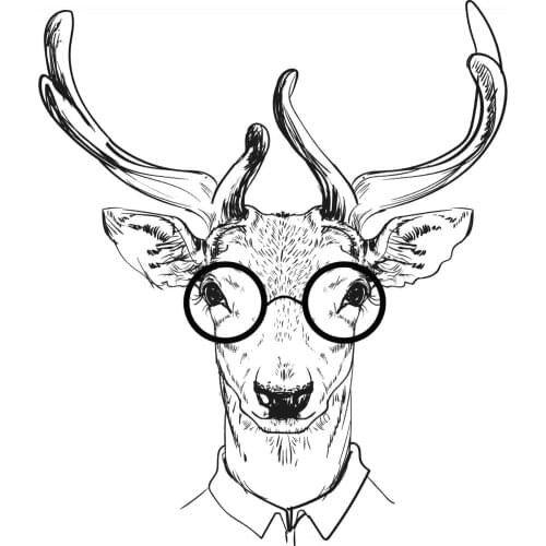 ZhuoAng Deer Gentleman Clear Stamps For DIY Scrapbooking/Card Making/Album Decorative Silicone Stamp Crafts