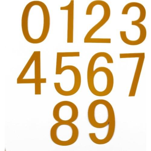0-9 Number Plates House Number Address Plaque Plates Mirror Digital Wall Stickers For Office Cabinet Door Numbers Sticker Decor