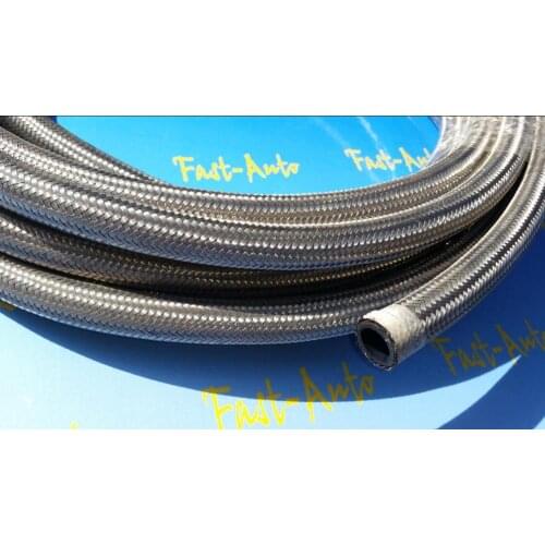1meter 16an an16 an-16 stainless steel braided hose fitting transmission oil cooler kits for ej25 rb26det aluminum radiator hose