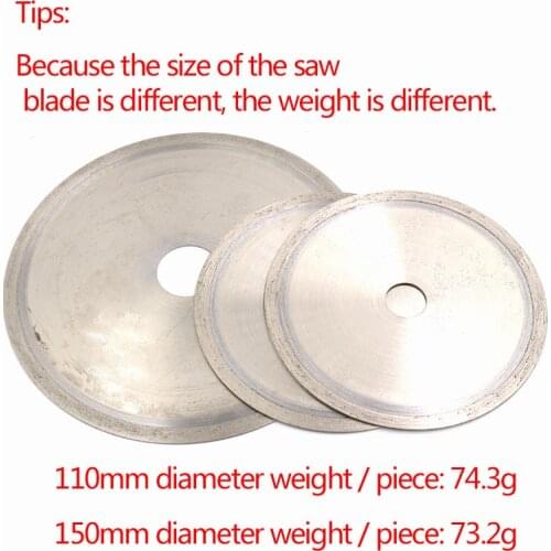 1pcs Diamond Circular Saw Blades Cutting Discs 4 to 20 inch Diamond Cutting Tools for Jade Emerald Gemstone Crystal Agate Slice