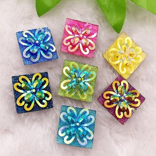 20PCS 20mmAB Flatback Rhinestone and Crystal Acrylic Stone Rhinestone DIY Clothes Crafts