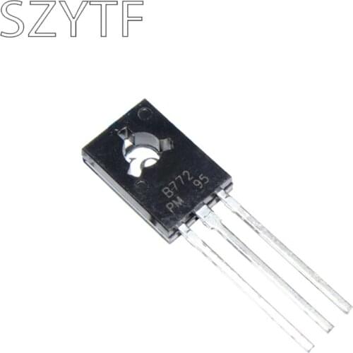20PCS 2SB772 B772 Power Tube Transistor In-Line TO-126