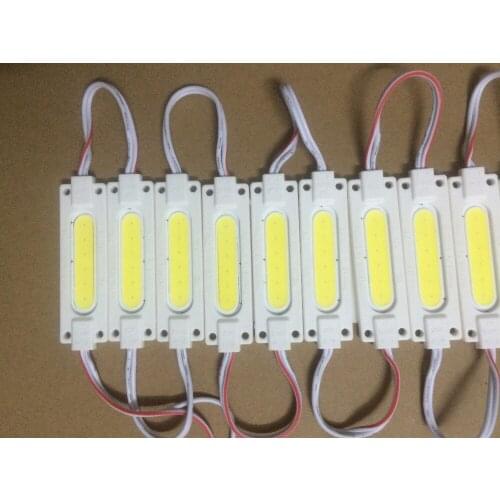 500pcs led COB module Light Advertising lamp 2W IP65 Waterproof DC12V safe led background light warm white/red/blue