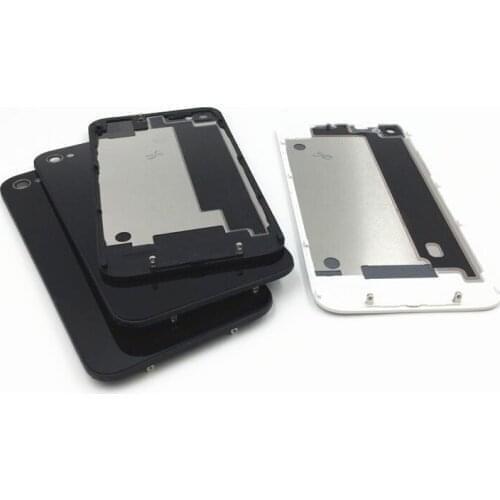 75Pcs Back Cover For iPhone 4 S 4G 4S Battery Back Cover Battery Door Glass Housing Replacement Parts For iphone 4 Back Cover