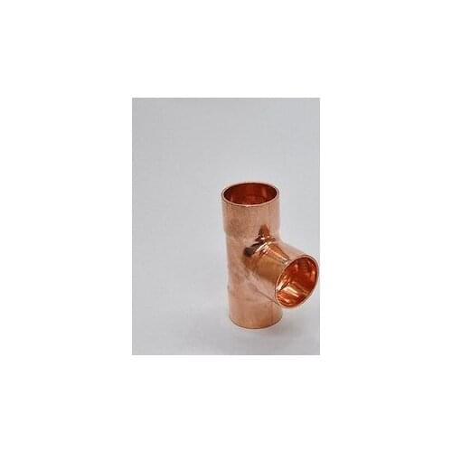 76x1.8mm Copper End Feed Euqal Tee 3 Way Pipe Fitting Plumbing for gas water oil