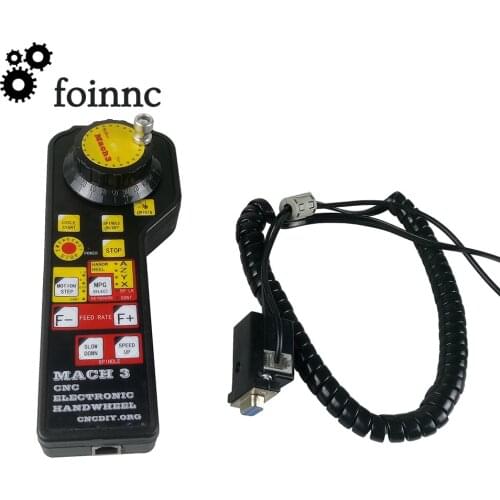 CNC Offline Controller Mach3 usb 4 axis hand wheel manual controller MODBUS MPG for Industrial machine