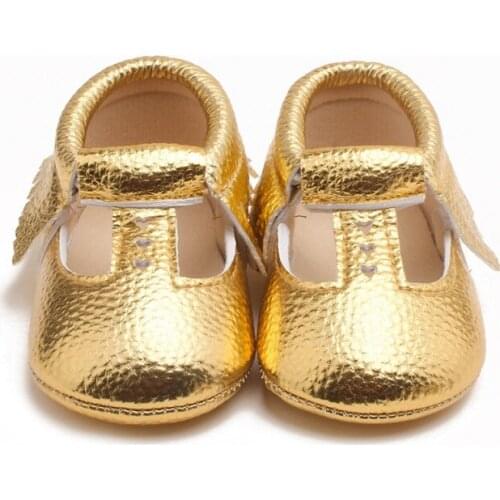 Baby Shoes Toddler Handmade Walking Shoes Newly Baby moccasins Fringe Anti-slip Soft Sole Crib Shoes PU leather Boots Sneakers