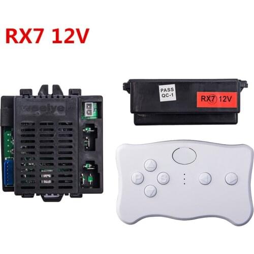 Wellye RX7 12V 2.4G Childrens electric toy car bluetooth remote control, controller with smooth start function transmit
