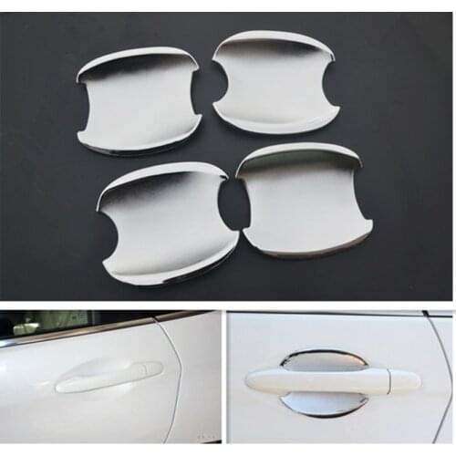 FUNDUOO For Honda CR-V CRV 2012 2013 2014 New Chrome Door Handle Cup Bowl Covers trim Free Shipping Car Accessories