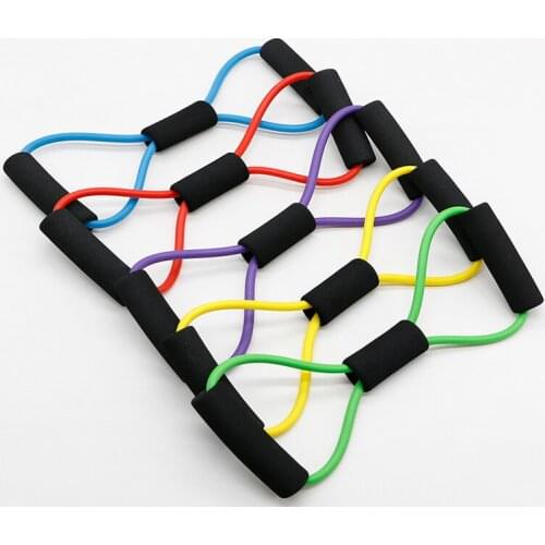 Latex 8-character Pull Rope Eight-character Pull Device for Girls Pull Device Chest Expander Yoga Pilates Supply Yoga